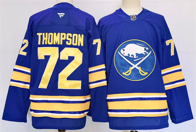 Youth Blue Buffalo Sabres #72 Tage Thompson 2024-25 Stitched Jersey